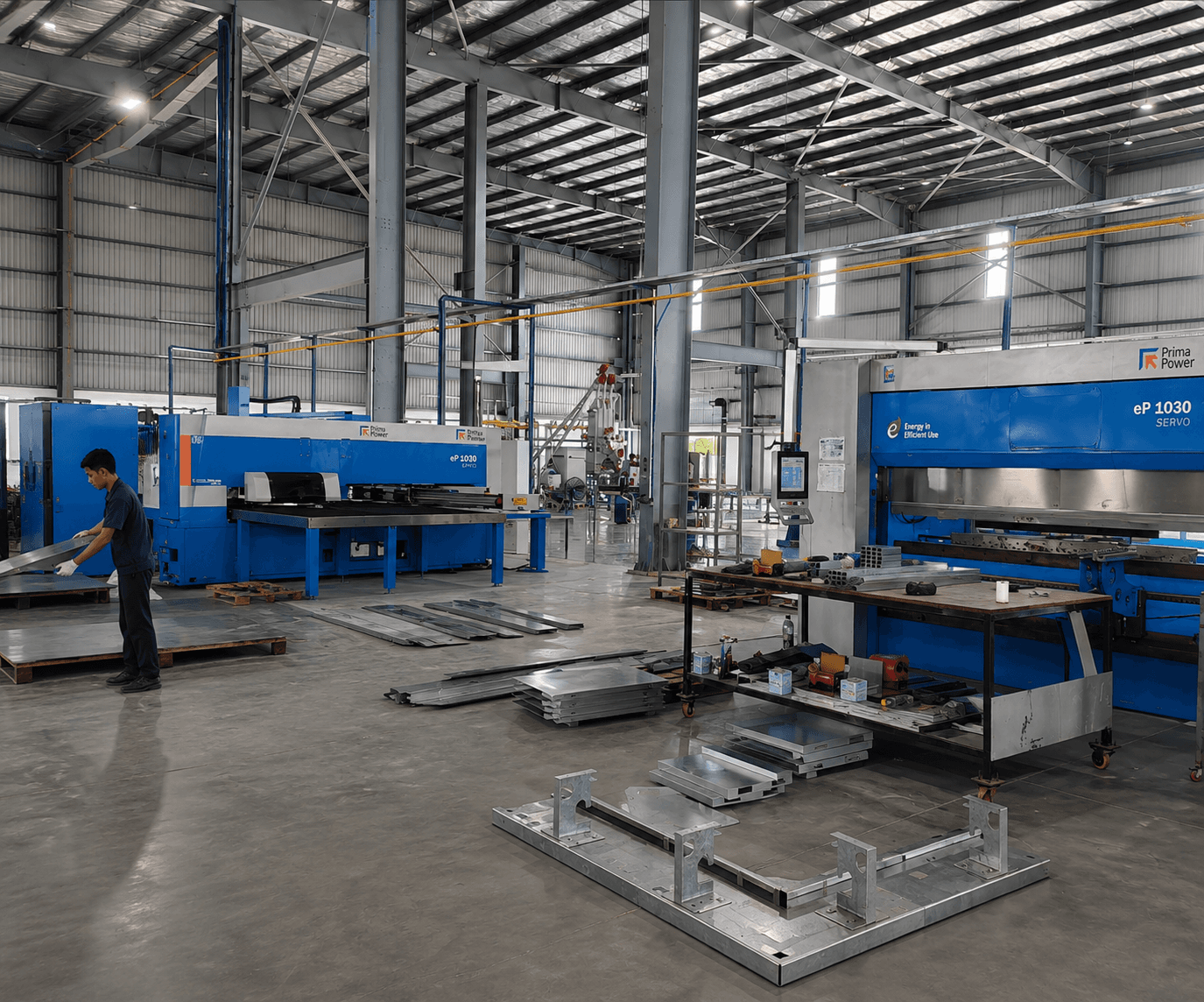 CNC machinery on the BÖLDT production floor