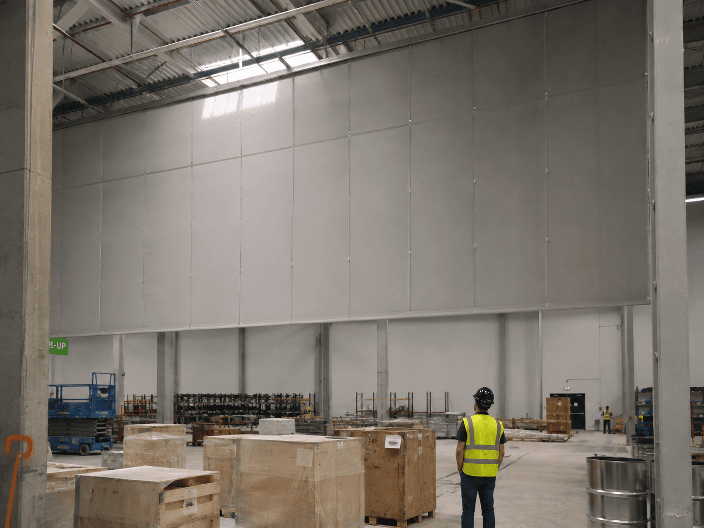 BÖLDT fixed fire curtain installation